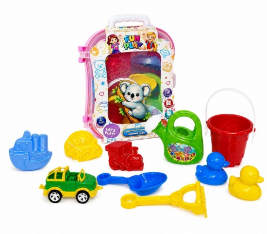 Imagine SET MICUL CALATOR RUCSAC PENTRU NISIP ROZ