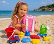 Imagine SET MICUL CALATOR RUCSAC PENTRU NISIP ROZ