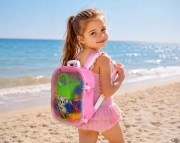 Imagine SET MICUL CALATOR RUCSAC PENTRU NISIP ROZ