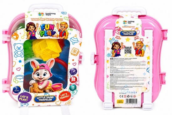 Imagine SET MICUL CALATOR RUCSAC PENTRU NISIP ROZ