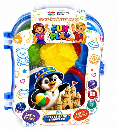Imagine SET MICUL CALATOR RUCSAC PENTRU NISIP ALBASTRU