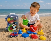 Imagine SET MICUL CALATOR RUCSAC PENTRU NISIP ALBASTRU