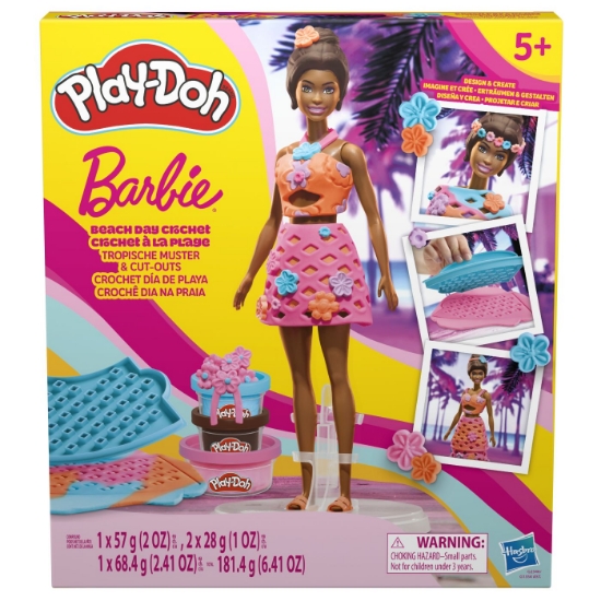 Imagine PLAY DOH BARBIE SET CREATII VESTIMENTARE ZI DE PLAJA COCHETA