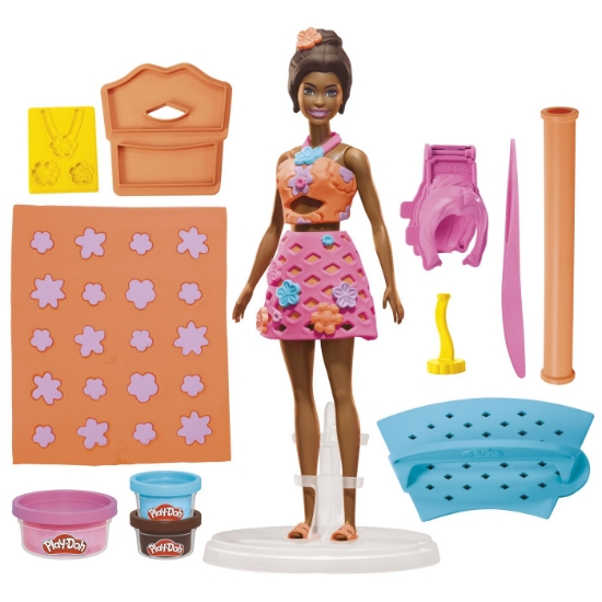 Imagine PLAY DOH BARBIE SET CREATII VESTIMENTARE ZI DE PLAJA COCHETA