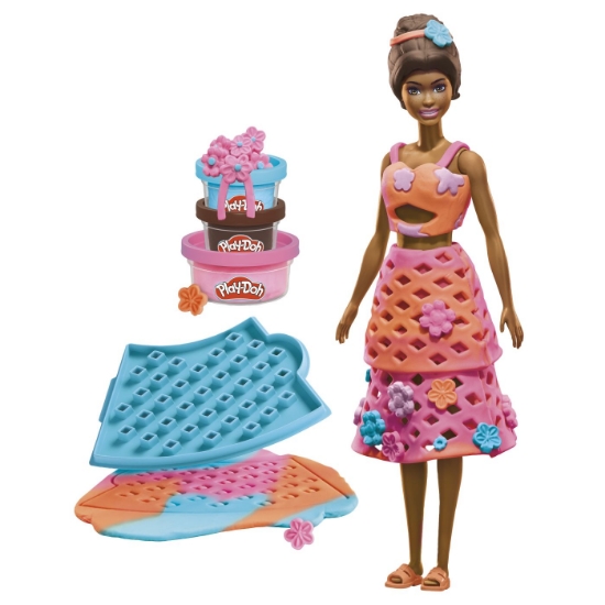 Imagine PLAY DOH BARBIE SET CREATII VESTIMENTARE ZI DE PLAJA COCHETA