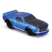 Imagine MAISTO MUSCLE TRANSPORTS SET CAMION CU PLATFORMA FORD C600 FLATBED 1966 SI MASINUTA FORD MUSTANG GT 1969  SCARA 1 LA 64