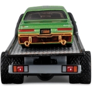 Imagine MAISTO DESIGN ELITE TRANSPORT SET CAMION CU RAMPA MAISTO FLATBED SI MASINUTA BUICK REGAL T TYPE 1987 SCARA 1 LA 64