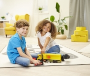Imagine DICKIE SET CAMION DHL SI STIVUITOR CU SUNETE SI LUMINI 35CM