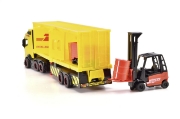 Imagine DICKIE SET CAMION DHL SI STIVUITOR CU SUNETE SI LUMINI 35CM
