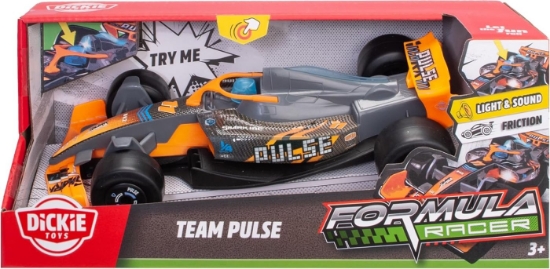 Imagine DICKIE TOYS FORMULA RACER MASINA TEAM PULSE CU LUMINI SI SUNETE SCARA 1 LA 24