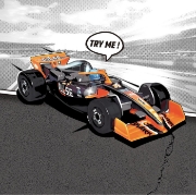 Imagine DICKIE TOYS FORMULA RACER MASINA TEAM PULSE CU LUMINI SI SUNETE SCARA 1 LA 24