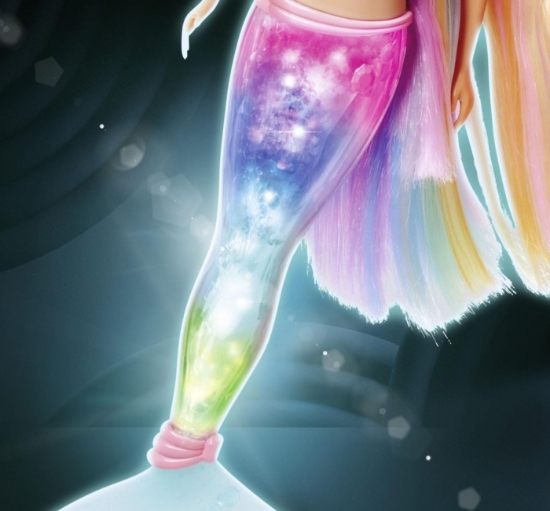 Imagine STEFFI LOVE PAPUSA STEFFI SIRENA MAGICA CURCUBEU CU COADA LUMINOASA 39CM