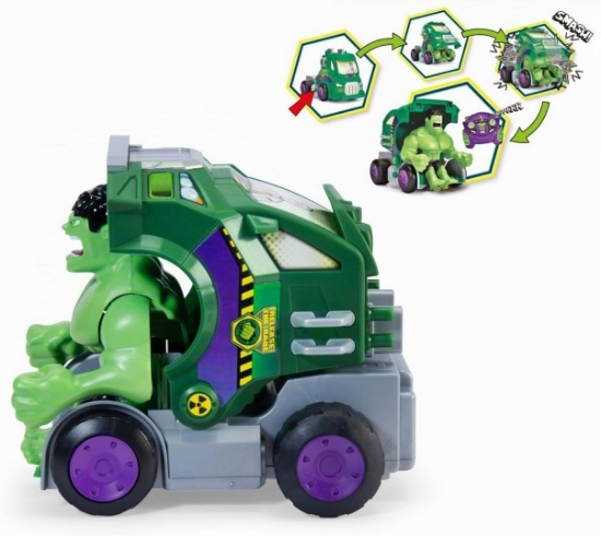Imagine DICKIE TOYS MARVEL RAZBUNATORII MASINA RC CU TELECOMANDA 2.4GHz HULK SMASH CU SUNETE SCARA 1 LA 24