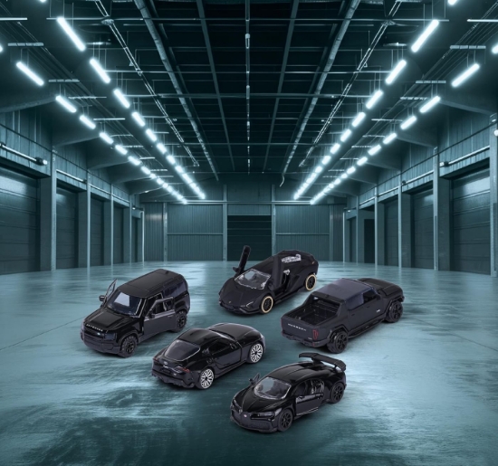 Imagine MAJORETTE SET 5 MASINUTE METALICE BLACK EDITION