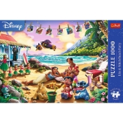 Imagine PUZZLE TREFL 1000 PREMIUM PLUS DISNEY LILO SI STITCH PETRECERE PE PLAJA
