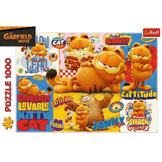Imagine PUZZLE TREFL 1000 AVENTURILE LUI GARFIELD 