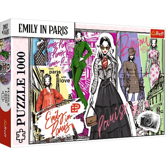 Imagine PUZZLE TREFL 1000 EMILY LA PARIS INSPIRATIE IN MODA