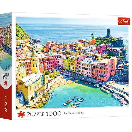 Imagine PUZZLE TREFL 1000 ORASUL PITORESC VERNAZZA LIGURIA ITALIA