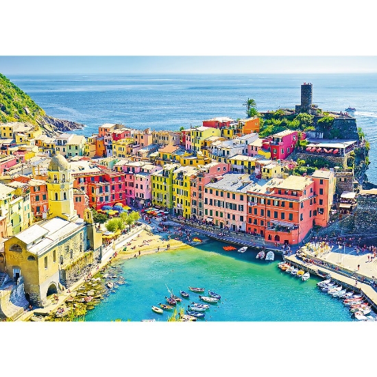 Imagine PUZZLE TREFL 1000 ORASUL PITORESC VERNAZZA LIGURIA ITALIA
