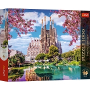 Imagine PUZZLE TREFL 1000 PREMIUM PLUS PHOTO ODYSSEY SAGRADA FAMILIA BARCELONA SPANIA