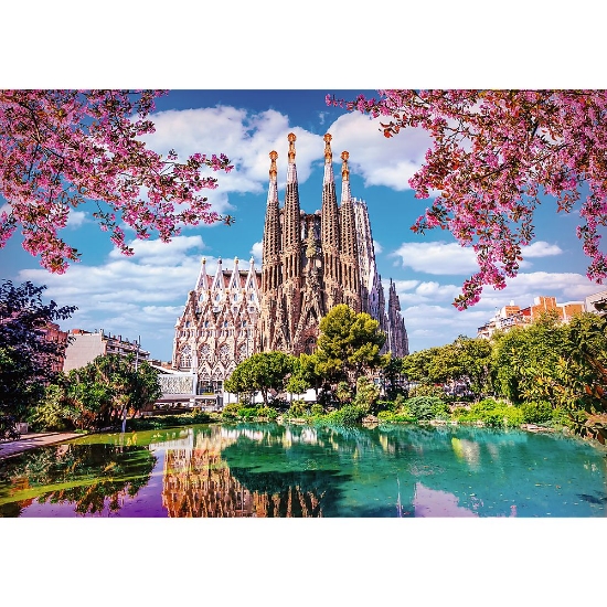 Imagine PUZZLE TREFL 1000 PREMIUM PLUS PHOTO ODYSSEY SAGRADA FAMILIA BARCELONA SPANIA