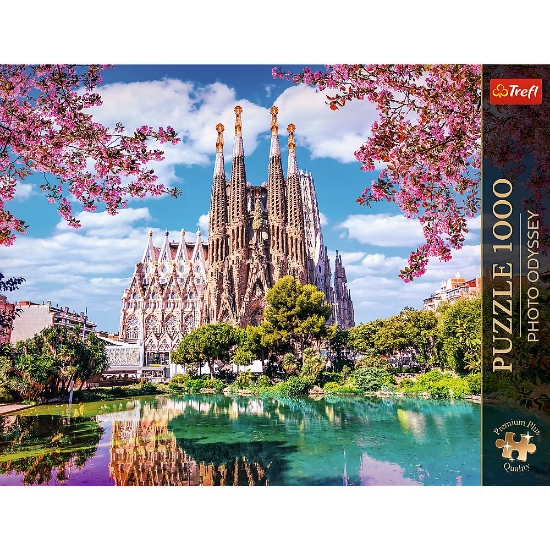 Imagine PUZZLE TREFL 1000 PREMIUM PLUS PHOTO ODYSSEY SAGRADA FAMILIA BARCELONA SPANIA
