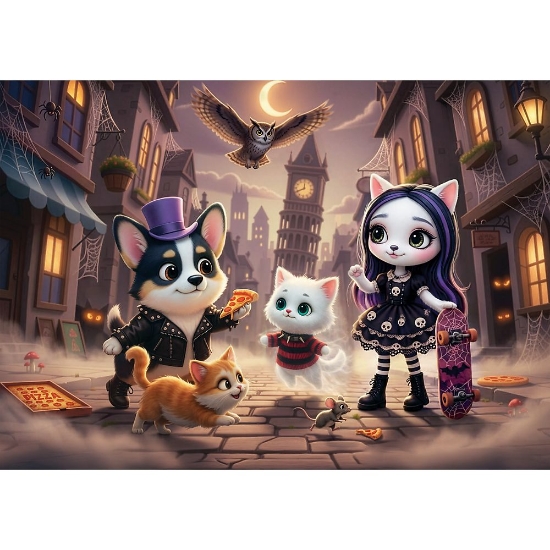 Imagine PUZZLE TREFL 200 POVESTI INFRICOSATOARE DE NOAPTE 