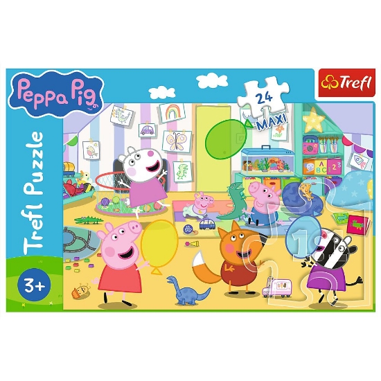 Imagine PUZZLE TREFL 24 MAXI FRUMOASA PEPPA PIG