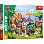 Imagine PUZZLE TREFL 24 MAXI PATRULA CATELUSILOR PRIETENIE PREISTORICA