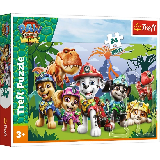Imagine PUZZLE TREFL 24 MAXI PATRULA CATELUSILOR PRIETENIE PREISTORICA