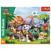 Imagine PUZZLE TREFL 24 MAXI PATRULA CATELUSILOR PRIETENIE PREISTORICA