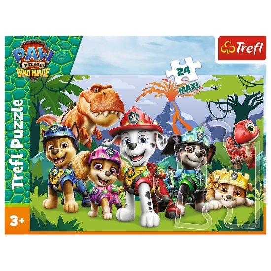 Imagine PUZZLE TREFL 24 MAXI PATRULA CATELUSILOR PRIETENIE PREISTORICA