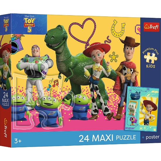 Imagine PUZZLE TREFL 24 MAXI PREMIUM PLUS KIDS TOY STORY 5 SI PRIETENII CU POSTER