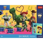 Imagine PUZZLE TREFL 24 MAXI PREMIUM PLUS KIDS TOY STORY 5 SI PRIETENII CU POSTER