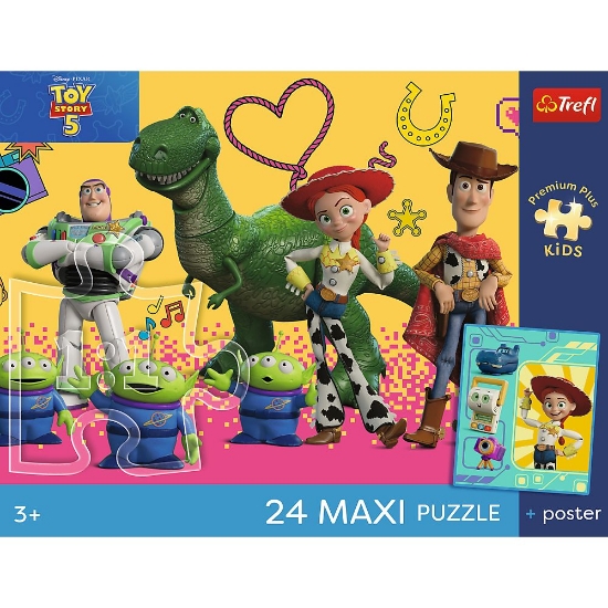 Imagine PUZZLE TREFL 24 MAXI PREMIUM PLUS KIDS TOY STORY 5 SI PRIETENII CU POSTER
