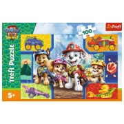 Imagine PUZZLE TREFL 100 PATRULA CATELUSILOR CATEI SI DINOZAURI