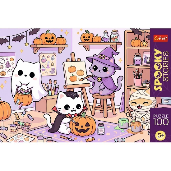 Imagine PUZZLE TREFL 100 POVESTI INFRICOSATOARE MICUL ATELIER DE MAGIE 