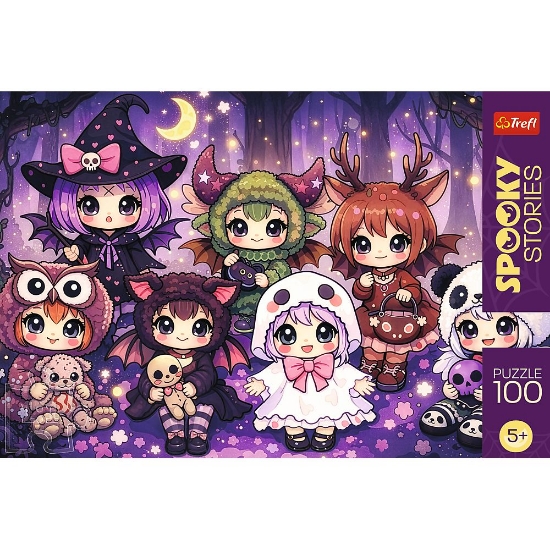 Imagine PUZZLE TREFL 100 POVESTI INFRICOSATOARE ECHIPA VRAJITOAREA PADURII