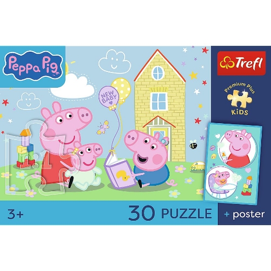 Imagine PUZZLE TREFL 30 PREMIUM PLUS KIDS PEPPA PIG ARE UN PLAN PLUS POSTER 