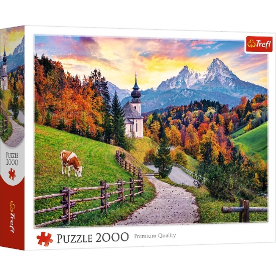 Imagine PUZZLE TREFL 2000 ALPII BAVAREZI IN TOAMNA 