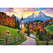 Imagine PUZZLE TREFL 2000 ALPII BAVAREZI IN TOAMNA 
