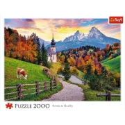 Imagine PUZZLE TREFL 2000 ALPII BAVAREZI IN TOAMNA 