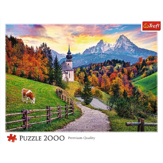 Imagine PUZZLE TREFL 2000 ALPII BAVAREZI IN TOAMNA 