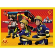 Imagine PUZZLE TREFL 4IN1 POMPIER CU SIRENA