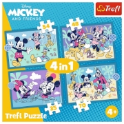 Imagine PUZZLE TREFL 4IN1 CURIOZITATI DESPRE MICKEY MOUSE
