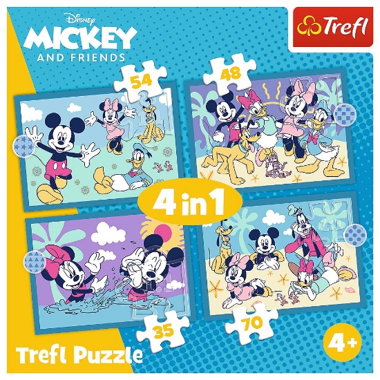 Imagine PUZZLE TREFL 4IN1 CURIOZITATI DESPRE MICKEY MOUSE