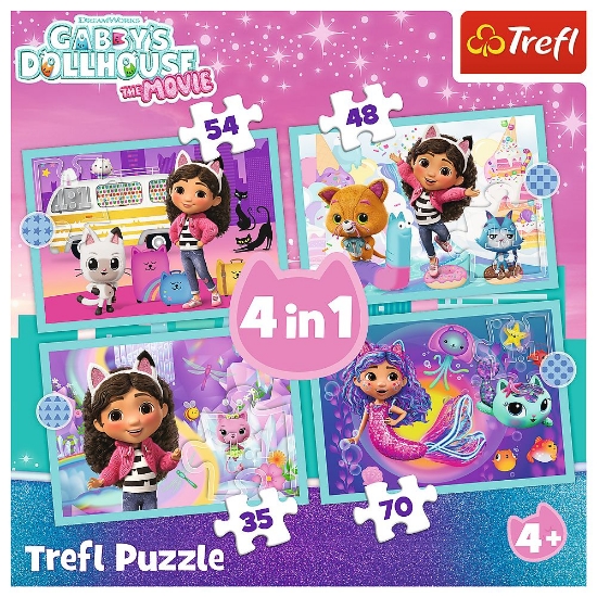 Imagine PUZZLE TREFL 4IN1 MAREA AVENTURA A LUI GABBY