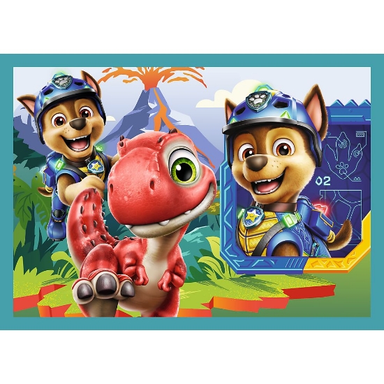 Imagine PUZZLE TREFL 4IN1 PATRULA CATELUSILOR POVESTI DE PE INSULA DINOZAURILOR