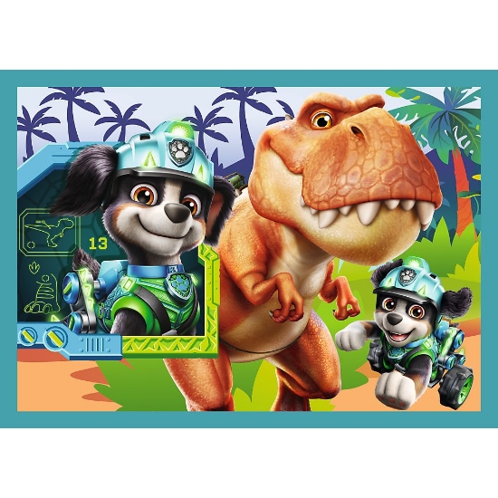 Imagine PUZZLE TREFL 4IN1 PATRULA CATELUSILOR POVESTI DE PE INSULA DINOZAURILOR