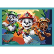 Imagine PUZZLE TREFL 4IN1 PATRULA CATELUSILOR POVESTI DE PE INSULA DINOZAURILOR